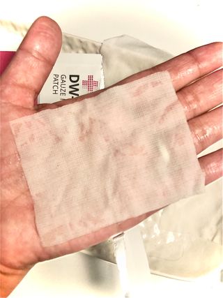 이지듀 이지 듀 DW-EGF 크림 다이브 솜 / 거즈 멀티 패치 — 4점을 준 리뷰어가 2021년 2월 올린 사용 사진