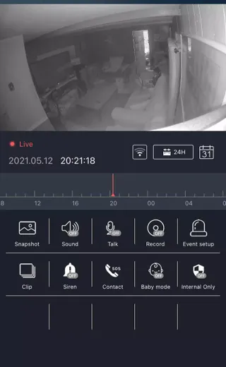 온습도 모니터와 스마트 리모컨이 탑재된 EGLOO cam S4 1080P Wi-Fi 스마트 카메라 — 5점을 준 리뷰어가 2021년 5월 올린 사용 사진