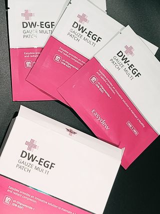 이지듀 DW-EGF 멀티 페이셜 시트 마스크 - 0.53 FL OZ 4EA — 3점을 준 리뷰어가 2021년 8월 올린 사용 사진
