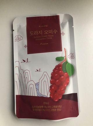 [K-doraji] Omija Berry Drink–80ml pouches of Bellflower Root Concentrate with Omija Berry — 5점을 준 리뷰어가 2021년 8월 올린 사용 사진
