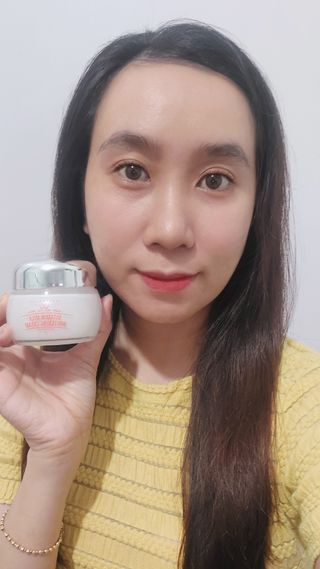 라벨영 비타민 우유미백크림 — 5점을 준 리뷰어가 2023년 11월 올린 사용 사진