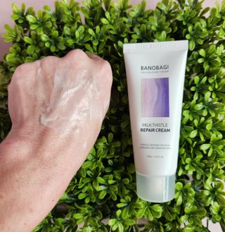 바노바기 코스메틱 바노바기 밀크 씨슬 리페어 크림 50ml — 5점을 준 리뷰어가 2023년 3월 올린 사용 사진