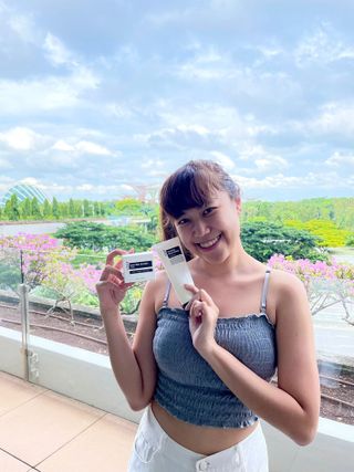 COXIR 블랙 스네일 콜라겐 크림 50ml &amp; 세라마이드 마이크로 더마 클렌저 120ml — 4점을 준 리뷰어가 2021년 8월 올린 사용 사진