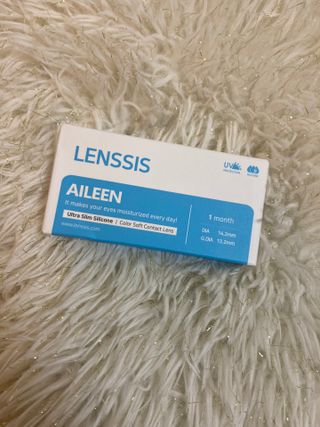 [렌시스] 이에베도 블루 베도 사용할 자연스럽게 익숙해 지 카라 콘 # 에이 린 시리즈 1 개월 용 컬러 4 색 — 4.5점을 준 리뷰어가 2021년 6월 올린 사용 사진