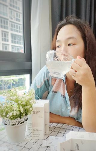 [닥터윤 더마스킨] 화이트 글레이즈 저분자 피쉬콜라겐 펩타이드 4세트 (60스틱) — 5점을 준 리뷰어가 2022년 8월 올린 사용 사진