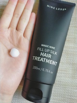 나인레스 매지나인 필 업 실크 트리트먼트 200ml 6.76 fl. 온스 유형에 남겨 — 5점을 준 리뷰어가 2022년 4월 올린 사용 사진