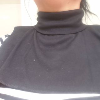 /[HOORISTYLE] 베이직 하프 탑 칼라 넥 디키 남여공용 모의 페이크 터틀넥 — 5점을 준 리뷰어가 2021년 12월 올린 사용 사진