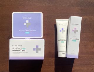 바노바기 코스메틱 바노바기 밀크씨슬 리페어 시카 폼 클렌저 플러스 120ml + 퀵 마스크 플러스 30매 — 4점을 준 리뷰어가 2023년 8월 올린 사용 사진