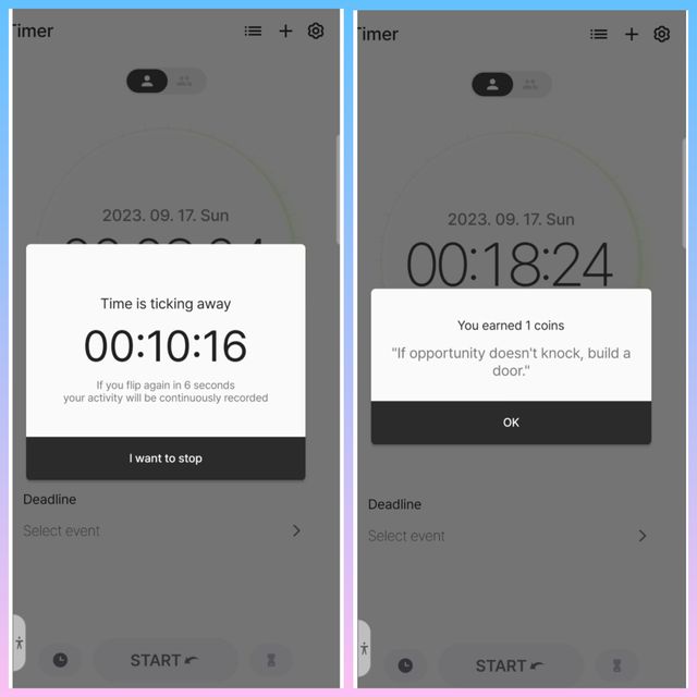 Metaverse time management app, Dote Timer ⏲️ 1 premium lifetime pass, 10 one-year subscriptions 리뷰 사진