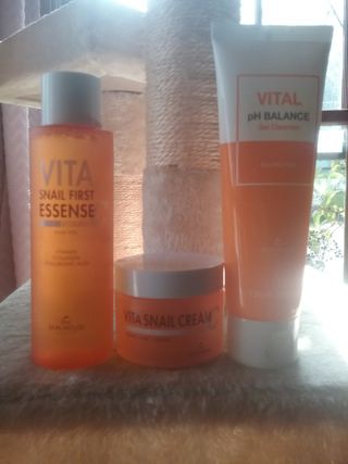 Vita Snail Trio Set [First Essence, Cream, Gel Cleanser] — 5점을 준 리뷰어가 2021년 9월 올린 사용 사진
