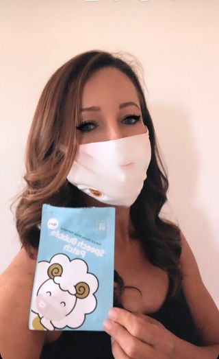 르무통 스피치 버블 아로마 마스크 패치 — 5점을 준 리뷰어가 2021년 4월 올린 사용 사진