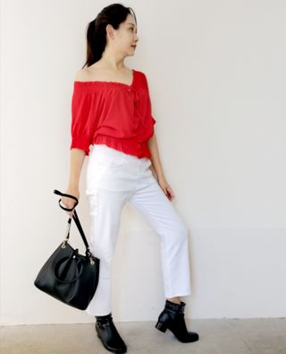 [캔마트]Perfect Pants40verSummer 면 MA05137 Ivory / Black A 쇼트 타입 / B 롱 타입 — 5점을 준 리뷰어가 2021년 8월 올린 사용 사진