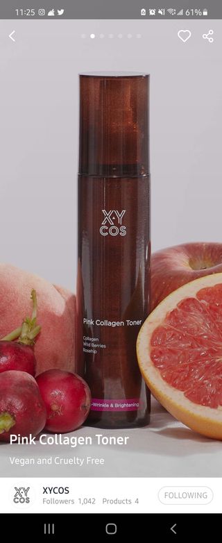 Pink Collagen Line [Toner, Serum, Cream] — 3점을 준 리뷰어가 2021년 9월 올린 사용 사진