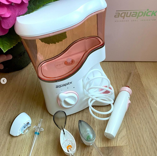 Aquapick AQ-350 물 Flosser 전기 치과 수조 치아 용 전문 구강 세정기 — 5점을 준 리뷰어가 2022년 5월 올린 사용 사진