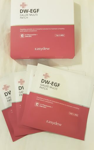 이지듀 DW-EGF 멀티 페이셜 시트 마스크 - 0.53 FL OZ 4EA — 4점을 준 리뷰어가 2021년 8월 올린 사용 사진
