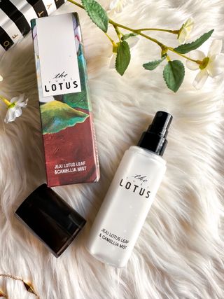 더 퓨어 로터스 제주 식물 선크림 / 제주 연잎 &amp; 동백 미스트 / 순수한 연꽃 어메니티 세트 — 5점을 준 리뷰어가 2022년 9월 올린 사용 사진
