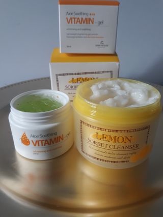 [THE SKIN HOUSE] Lemon Sorbet Cleanser, Aloe Soothing Vitamin Gel — 5점을 준 리뷰어가 2021년 12월 올린 사용 사진
