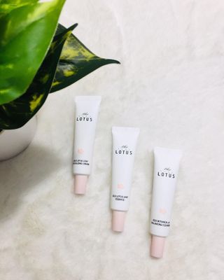 더 퓨어 로터스 제주 식물 선크림 / 제주 연잎 &amp; 동백 미스트 / 순수한 연꽃 어메니티 세트 — 5점을 준 리뷰어가 2022년 7월 올린 사용 사진