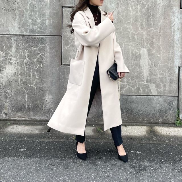 겨울 루즈핏 울코트 리뷰 사진