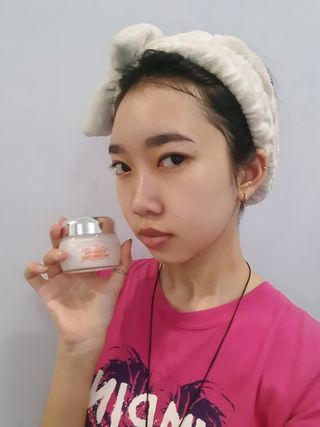 라벨영 비타민 우유미백크림 — 5점을 준 리뷰어가 2023년 11월 올린 사용 사진