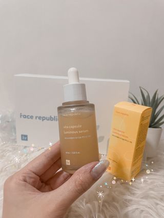 페이스리퍼블릭 페이스 리퍼블릭 비타 캡슐 루미너스 세럼_sg — 5점을 준 리뷰어가 2021년 11월 올린 사용 사진