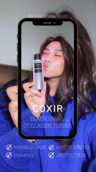 [Coxir] Black Snail Collagen Toner — 5점을 준 리뷰어가 2022년 3월 올린 사용 사진