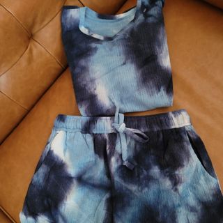 noflik Tie Dye Short Set-여성용 타이 다이 라운지 세트 — 4점을 준 리뷰어가 2021년 7월 올린 사용 사진