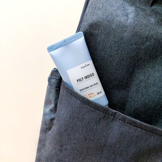 제주인디 폴리인디고 브라이트닝 선크림 — 5점을 준 리뷰어가 2021년 6월 올린 사용 사진