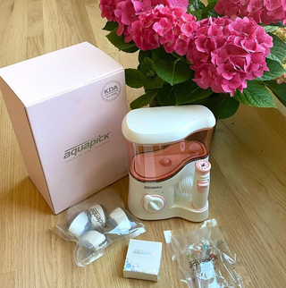 Aquapick AQ-350 물 Flosser 전기 치과 수조 치아 용 전문 구강 세정기 — 5점을 준 리뷰어가 2022년 5월 올린 사용 사진