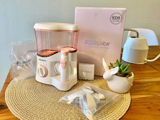 Aquapick AQ-350 물 Flosser 전기 치과 수조 치아 용 전문 구강 세정기 — 5점을 준 리뷰어가 2022년 4월 올린 사용 사진