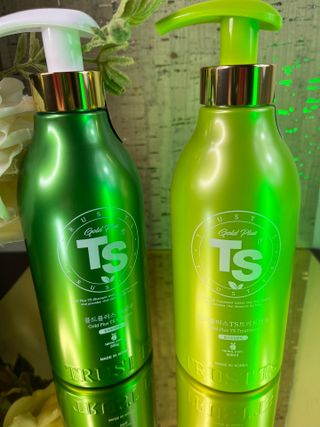 [루틴탈모세트] 골드플러스 TS 샴푸 500g &amp; 골드플러스 TS 트리트먼트 500g — 5점을 준 리뷰어가 2023년 3월 올린 사용 사진
