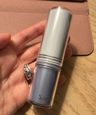 산심 명연수 멀티 스틱 밤 0.38oz 수분 스틱 집중 주름 케어 — 5점을 준 리뷰어가 2023년 5월 올린 사용 사진
