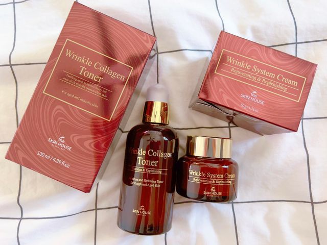 Wrinkle Collagen Toner, Wrinkle System Cream 리뷰 사진