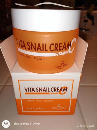 [THE SKIN HOUSE] Vita Snail Cream — 5점을 준 리뷰어가 2022년 4월 올린 사용 사진