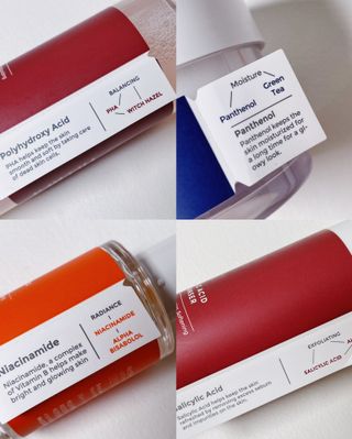 SNP LAB 살리실산 클렌저 + PHA 5 토너 + 나이아신아마이드 10 세럼 + 판테놀 10 모이스처라이저 — 5점을 준 리뷰어가 2021년 10월 올린 사용 사진