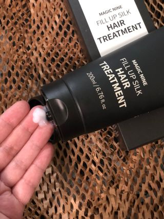나인레스 매지나인 필 업 실크 트리트먼트 200ml 6.76 fl. 온스 유형에 남겨 — 5점을 준 리뷰어가 2022년 1월 올린 사용 사진