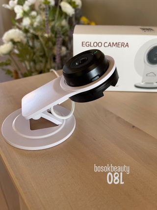 온습도 모니터와 스마트 리모컨이 탑재된 EGLOO cam S4 1080P Wi-Fi 스마트 카메라 — 5점을 준 리뷰어가 2021년 5월 올린 사용 사진