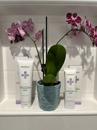 바노바기 코스메틱 바노바기 밀크씨슬 리페어 시카 폼 클렌저 플러스 120ml + 선스크린 플러스 50ml — 4점을 준 리뷰어가 2023년 8월 올린 사용 사진