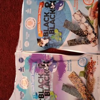 UNCLE NICK 한국 슈퍼 스낵 블랙 &amp; 블랙 김 스낵 — 2.5점을 준 리뷰어가 2021년 12월 올린 사용 사진