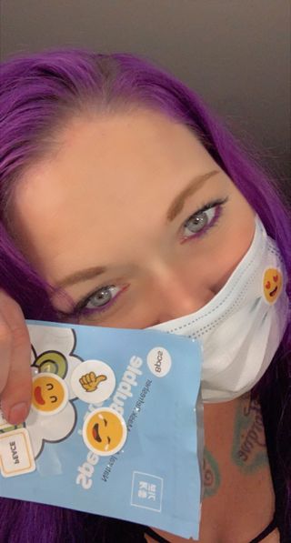 르무통 스피치 버블 아로마 마스크 패치 — 4.5점을 준 리뷰어가 2021년 4월 올린 사용 사진