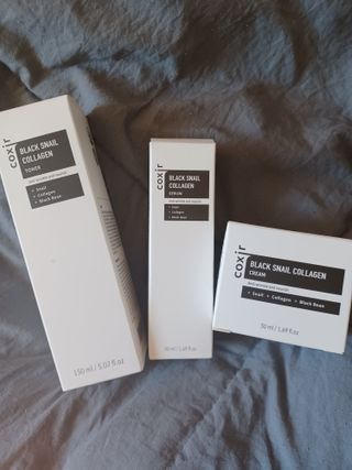 Black Snail Collagen Trio Set [Toner, Serum and Cream] — 4.5점을 준 리뷰어가 2021년 9월 올린 사용 사진