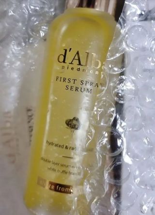 구매평용[dAlba] Exclusive duo - Italian White Truffle First Spray Serum  + Double Serum & Cream — 5점을 준 리뷰어가 2025년 1월 올린 사용 사진