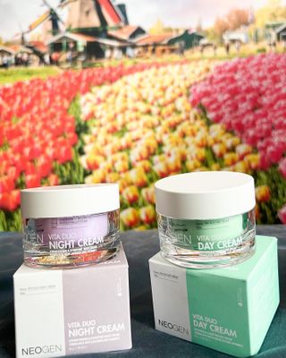 네오젠 비타 듀오 데이 나이트 크림 세트(100g) + 데이 크림(50g) + 나이트 크림(50g) — 5점을 준 리뷰어가 2022년 8월 올린 사용 사진