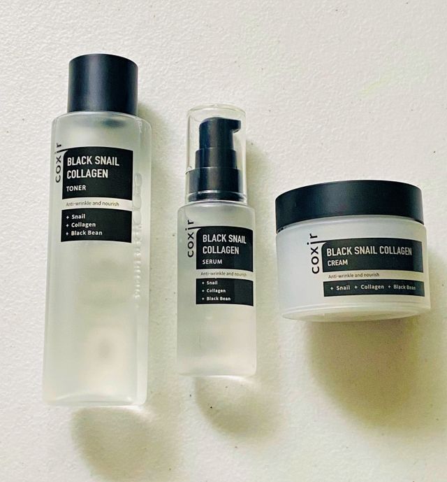 Black Snail Collagen Trio Set [Toner, Serum and Cream] 리뷰 사진