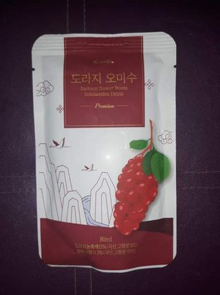 [K-doraji] Omija Berry Drink–80ml pouches of Bellflower Root Concentrate with Omija Berry — 5점을 준 리뷰어가 2021년 8월 올린 사용 사진