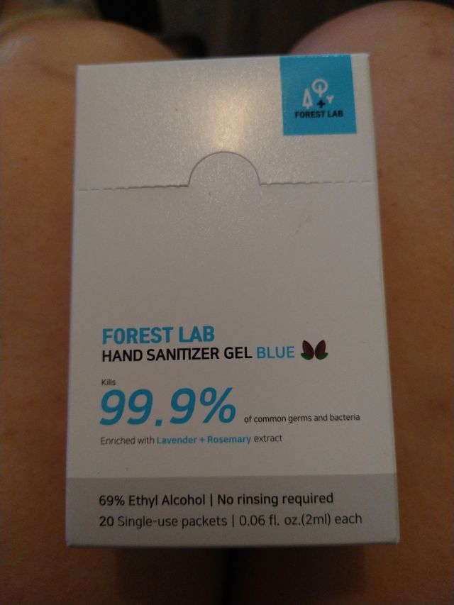 FOREST LAB 손 소독제 젤 일회용 패킷 리뷰 사진