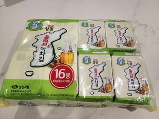 SUNG GYUNG Olive & Green Tea Seaweed Snack Pack of 16 — 5점을 준 리뷰어가 2024년 1월 올린 사용 사진
