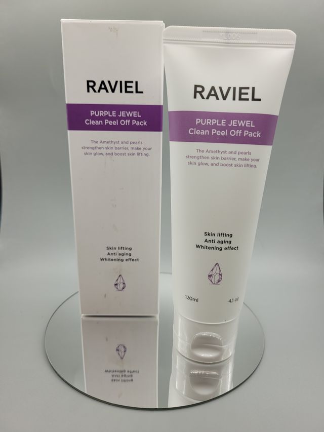 RAVIEL 퍼플 쥬얼 클린 필 오프 팩, 마일드 블랙헤드 리무버, 4.1 fl oz(120ml) 리뷰 사진