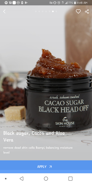 [THE SKIN HOUSE] Cacao Sugar Black Head Off — 5점을 준 리뷰어가 2022년 1월 올린 사용 사진