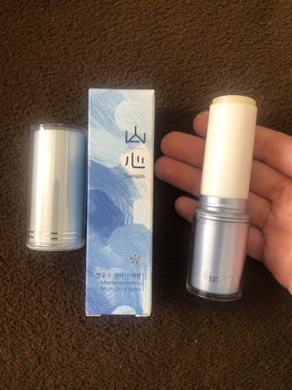 산심 명연수 멀티 스틱 밤 0.38oz 수분 스틱 집중 주름 케어 — 5점을 준 리뷰어가 2022년 12월 올린 사용 사진